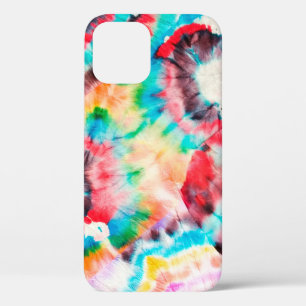 Case-Mate iPhone Case Un Grunge Dur Rouge. Motif de Shibori. Arbre à pin
