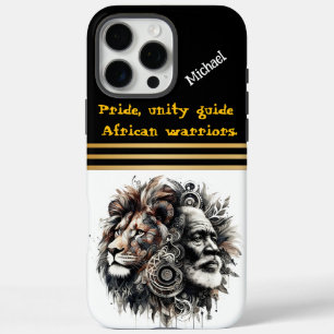 Coques iPhone 16 Pro Max Un guerrier féroce incarne l'esprit du lion