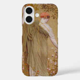 Coques iPhone 16 Un jardin d'Albert Joseph Moore, Vintage Portrait