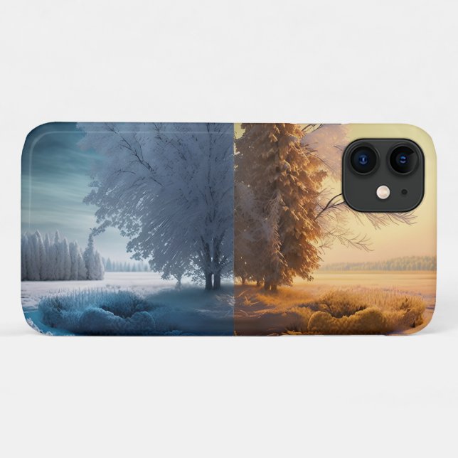 Coques Case-Mate iPhone Un jour en hiver (Dos (Horizontal))