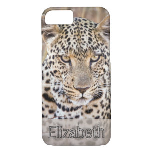 Coque iPhone 8/7 Un léopard africain personnalisé