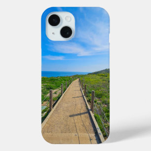 Coque Pour iPhone 15 un long sentier sinueux à Point Dume