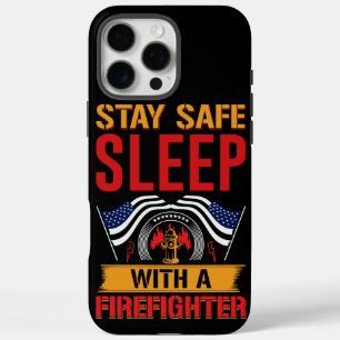 Coques iPhone 16 Pro Max Un message plein d'entrain d'un pompier sur un t-s