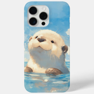 Coque iPhone 15 Pro Max Un monde aquatique adorable avec une loutre