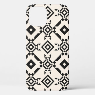 Case-Mate iPhone Case Un ornement ethnique moderne. Blanc noir vintage g