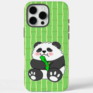 Coques iPhone 16 Pro Max Un Panda Bébé Mignonne Mangeant Stalk Bambou