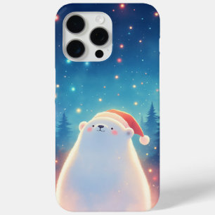Coque iPhone 15 Pro Max Un rêve de Noël d'ours polaire