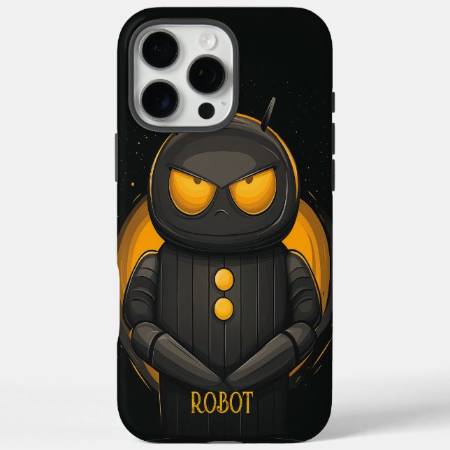 Coques Case-Mate iPhone Un robot grincheux personnalisé (Verso)