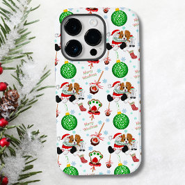 Coque Pour iPhone 14 Pro Un très joyeux Noël Cavalier King Charles