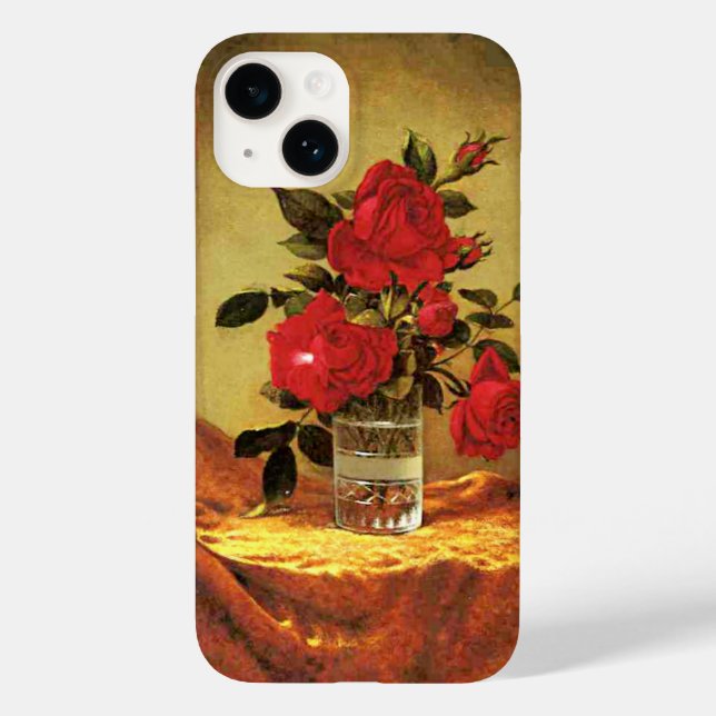 Coques Case-Mate iPhone Un verre de Rose, de l'art (Verso)