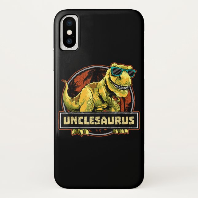 Coques Case-Mate iPhone Unclesaurus T rex Uncle Saurus Dinosaur (Dos)