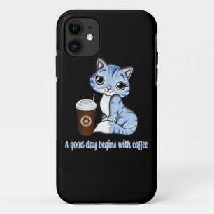 Case-Mate iPhone Case Une Bonne Journée Commence Avec Du Café Cadeau a