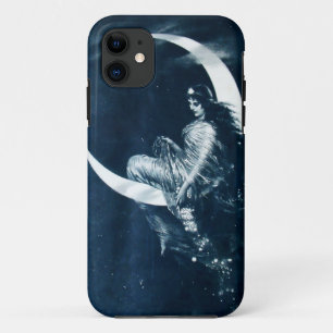 Case-Mate iPhone Case Une femme de l'Art Nouveau vintage sur Crescent Mo