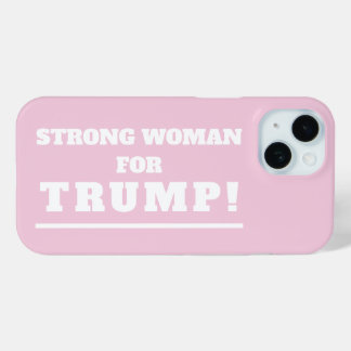 Coque Pour iPhone 15 Une femme forte pour Trump