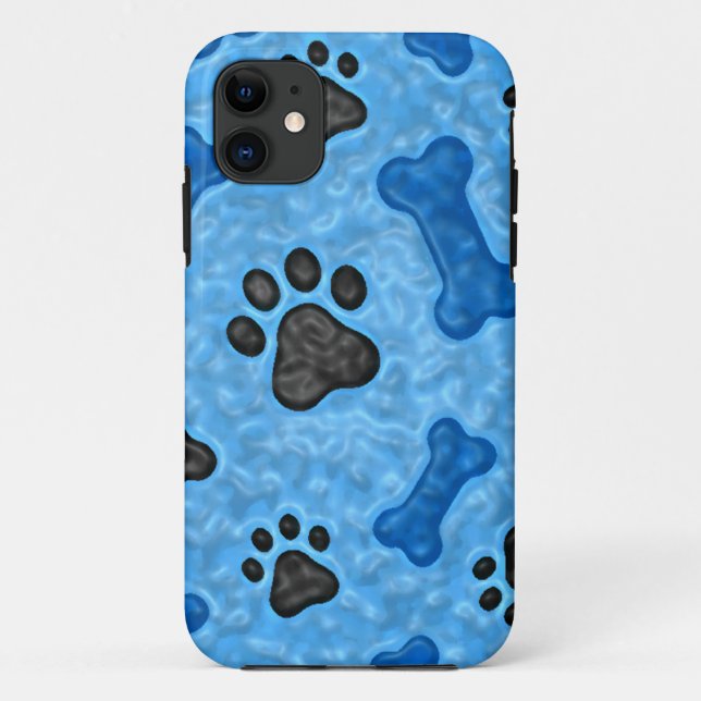 Coques Case-Mate iPhone Une fois chez un chien bleu (Dos)