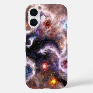 Coques iPhone 16 Une Nebula galactique Abstraite captivante