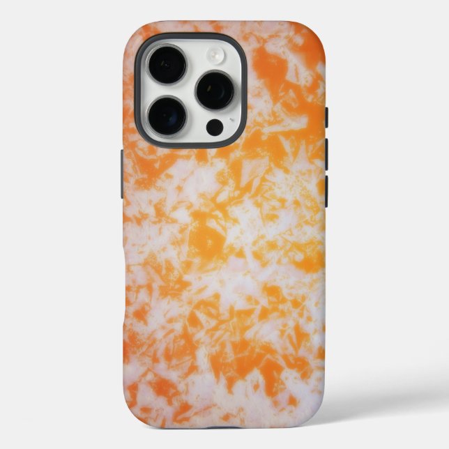 Coques Case-Mate iPhone Une texture grunge orange (Verso)