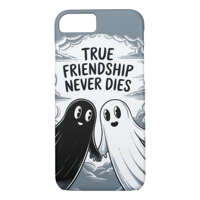 Coques Case-Mate iPhone Une Véritable Amitié Ne Meurt Jamais Des Fantômes  (Dos)