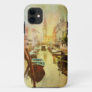 Case-Mate iPhone Case Une vue du canal avec des bateaux et des bâtiment