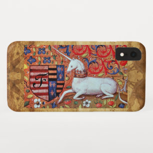 Coque Case-Mate Pour iPhone UNICORN Monogramme de parchemin Brown