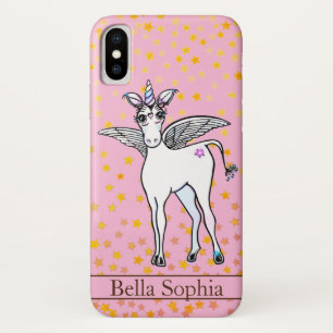 Case-Mate iPhone Case Unicorne à ailes magiques aux accents d'étoiles do