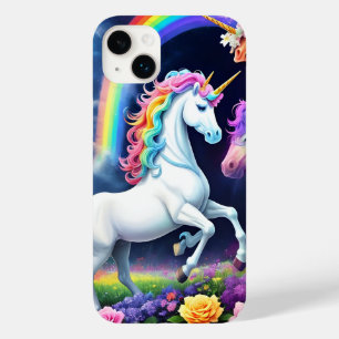 Coque Pour iPhone 14 Plus Unicorne arc-en-ciel une