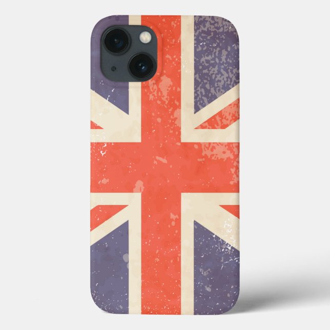 Coques Case-Mate iPhone Union Jack britannique en détresse (Verso)