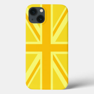 iPhone 13 Case Union Jack double jaune