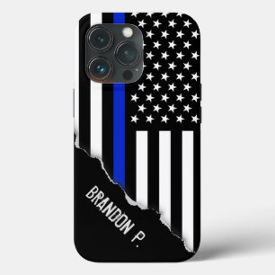 Coques Pour iPhone Unique regard déchiré Drapeau de police de la Li