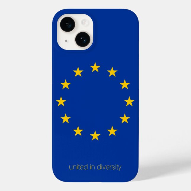 Coques Case-Mate iPhone "Unis dans la diversité" Drapeau UE Union européen (Verso)