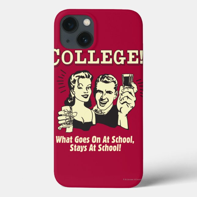 Coques Case-Mate iPhone Université : Ce qui va sur des séjours d'école (Verso)