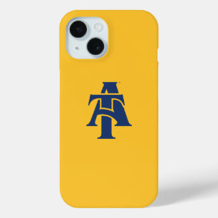 Coque Pour iPhone 15 Université d'État A&T de Caroline du Nord Un log