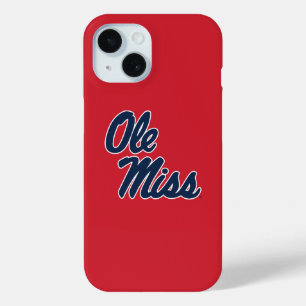 Coque Pour iPhone 15 Université du Mississippi Ole Miss Script