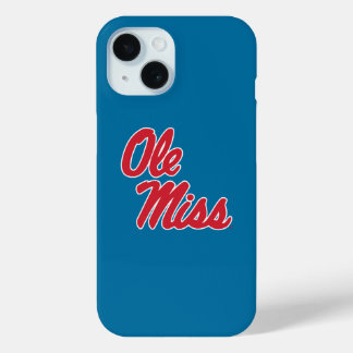 Coque Pour iPhone 15 Université du Mississippi | Ole Miss Script