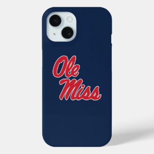 Coque Pour iPhone 15 Université du Mississippi   Ole Miss Script