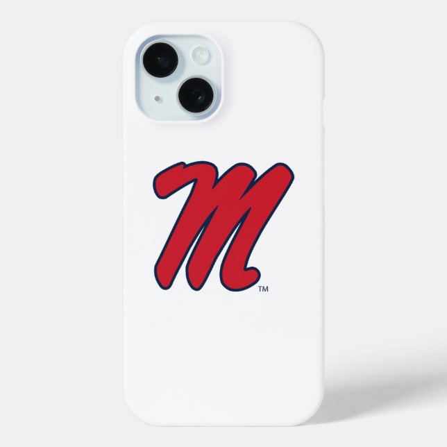 Coques Case-Mate iPhone Université du Mississippi | Script M (Verso)