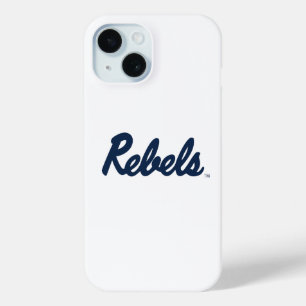 Coque Pour iPhone 15 Université du Mississippi Script Rebels