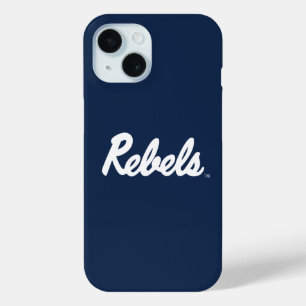 Coque Pour iPhone 15 Université du Mississippi Script Rebels