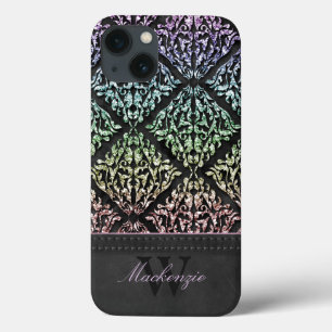 iPhone 13 Case Urbain Rainbow Damask Ipad Air Case personnalisée