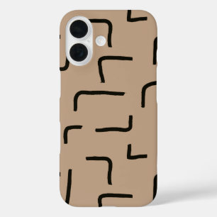 Coques iPhone 16 Urban Geo Onyx Neutre Motif Blender