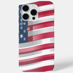 Coque iPhone 15 Pro Max USA Unites : Stripes & Stars en Gras Design
