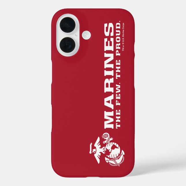 Coques Case-Mate iPhone USMC Les rares Logo Fiers - Blanc (Verso)