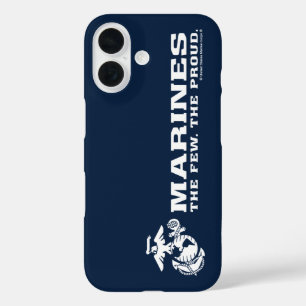 Coques iPhone 16 USMC Les rares Logo Fiers - Blanc