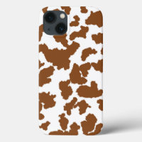 Vache Brown Et Blanche Cacher Motif fourrure