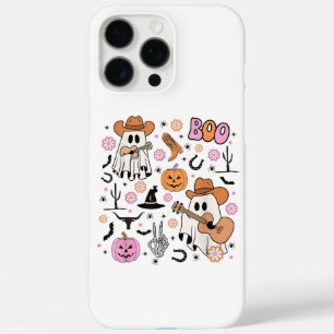 Coques iPhone 16 Pro Max Vache fantôme effrayante cowboy mignon Halloween b