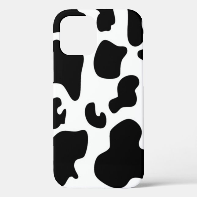 Coques Case-Mate iPhone Vache noire et blanche (Verso)