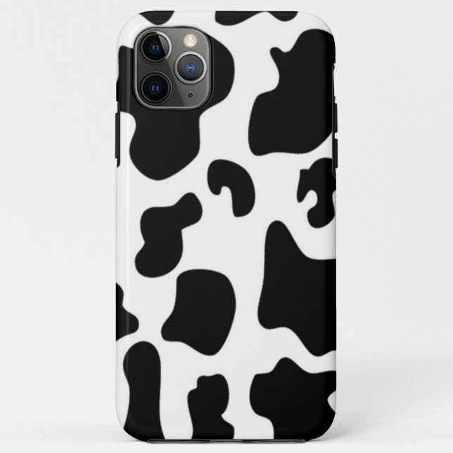 Coques Case-Mate iPhone Vache noire et blanche (Dos)