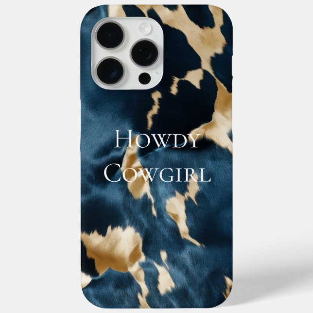 Coques Case-Mate iPhone Vachette dorée Brown de l'Ouest (Verso)