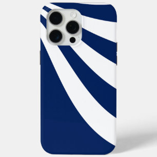 Coque iPhone 15 Pro Max Vague bleue et blanche