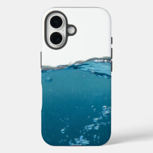 Coques iPhone 16 Vague cool bleu clair